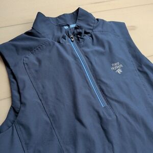 Sunice Vest Mens Medium Blue Softshell Half Zip Wind Sleeveless Zip Pockets Golf